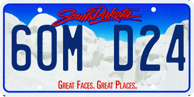 SD license plate 60MD24