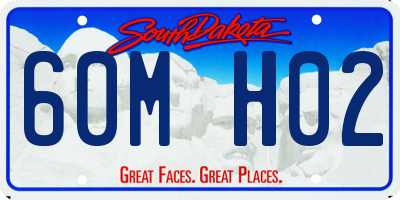 SD license plate 60MH02