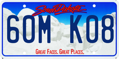 SD license plate 60MK08