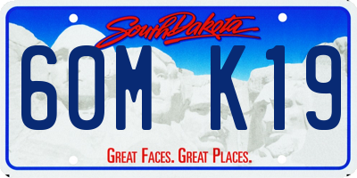 SD license plate 60MK19