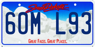 SD license plate 60ML93