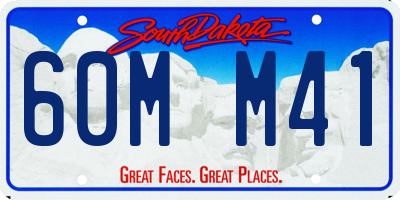 SD license plate 60MM41