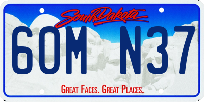 SD license plate 60MN37
