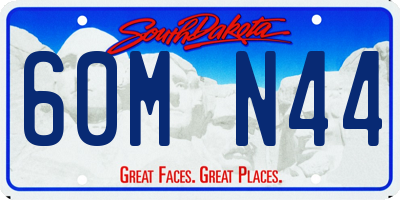 SD license plate 60MN44