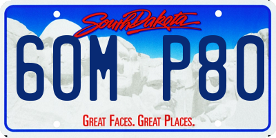 SD license plate 60MP80