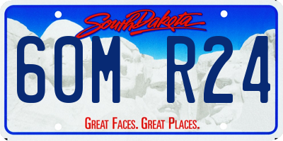 SD license plate 60MR24