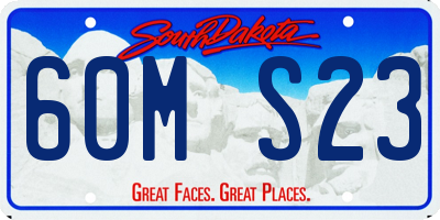 SD license plate 60MS23