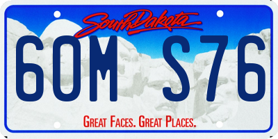 SD license plate 60MS76