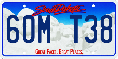 SD license plate 60MT38