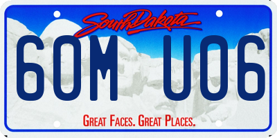 SD license plate 60MU06