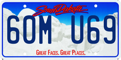 SD license plate 60MU69