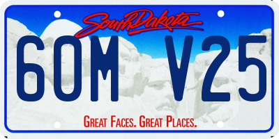 SD license plate 60MV25