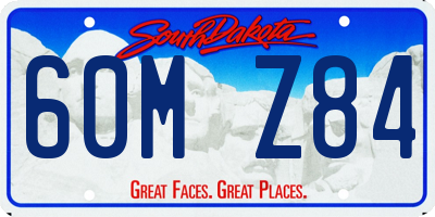 SD license plate 60MZ84