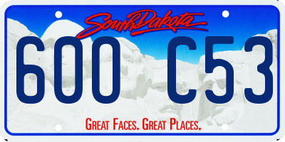 SD license plate 60OC53