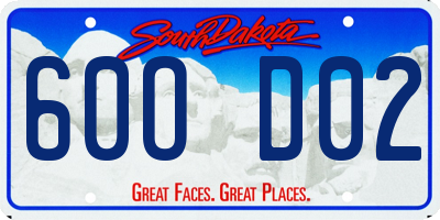 SD license plate 60OD02