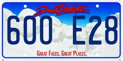 SD license plate 60OE28