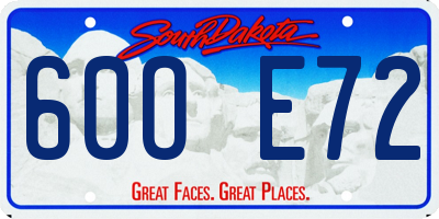 SD license plate 60OE72