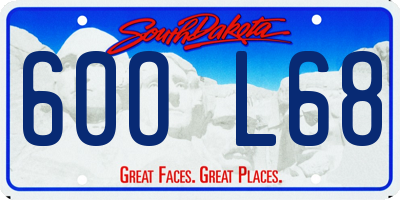 SD license plate 60OL68