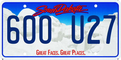 SD license plate 60OU27