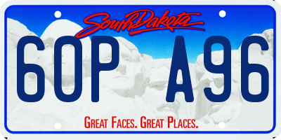 SD license plate 60PA96