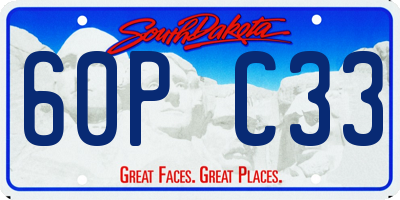 SD license plate 60PC33