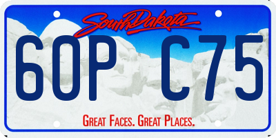 SD license plate 60PC75