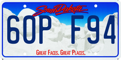SD license plate 60PF94