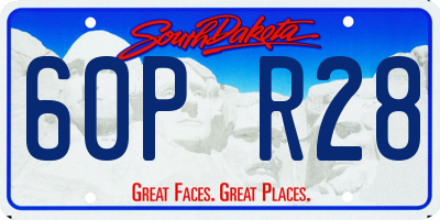 SD license plate 60PR28