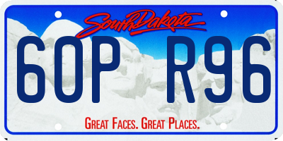 SD license plate 60PR96
