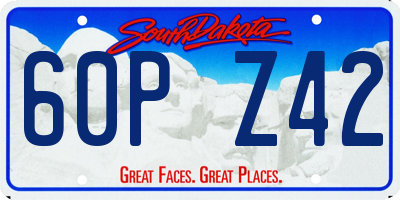 SD license plate 60PZ42