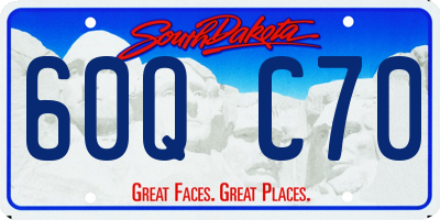 SD license plate 60QC70