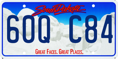SD license plate 60QC84