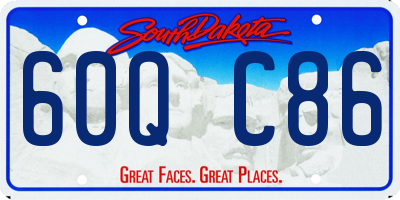 SD license plate 60QC86