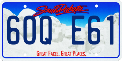 SD license plate 60QE61