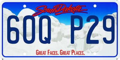 SD license plate 60QP29