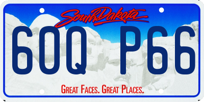 SD license plate 60QP66