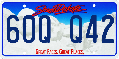 SD license plate 60QQ42