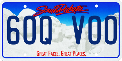 SD license plate 60QV00