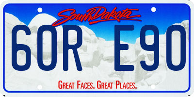 SD license plate 60RE90