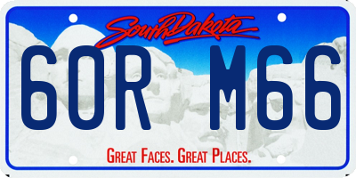SD license plate 60RM66