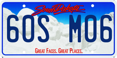 SD license plate 60SM06