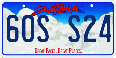 SD license plate 60SS24