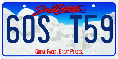 SD license plate 60ST59