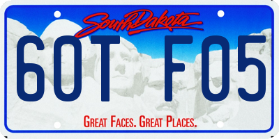 SD license plate 60TF05