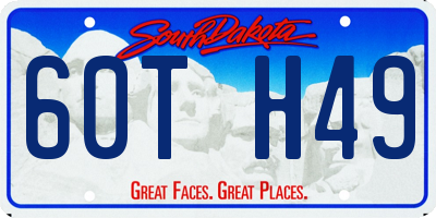 SD license plate 60TH49