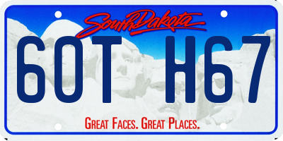 SD license plate 60TH67