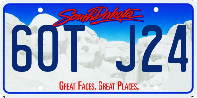 SD license plate 60TJ24