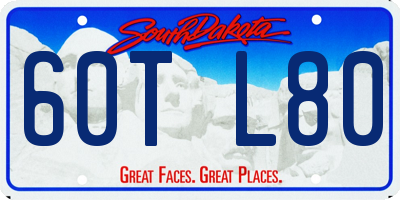 SD license plate 60TL80
