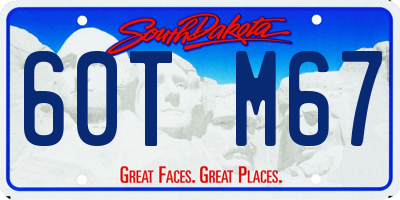 SD license plate 60TM67