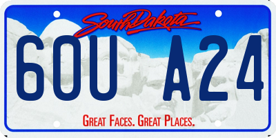 SD license plate 60UA24